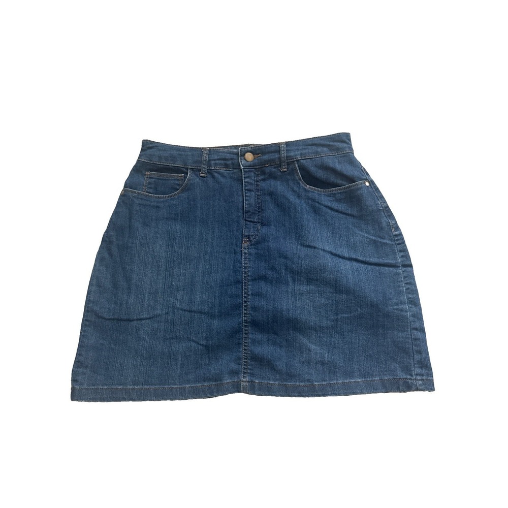 Croft & Barrow Denim Skort Petite -Basic, Casual Soft Cotton Blend - 6P